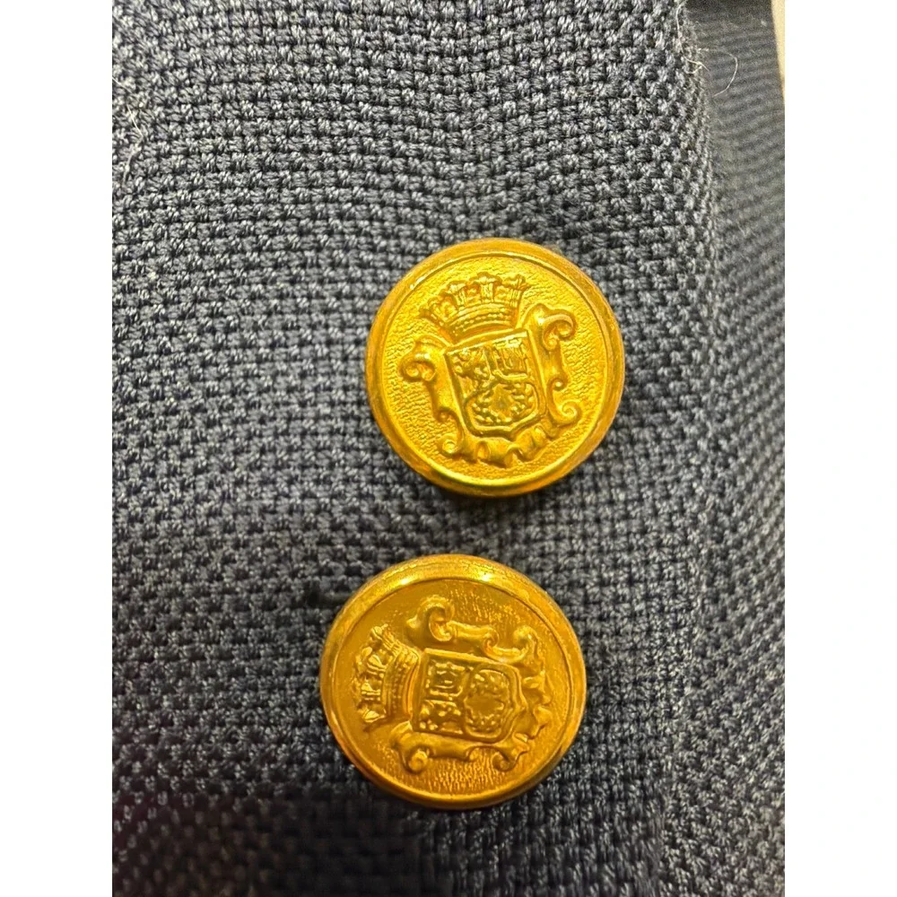 Hart Schaffner & Marx Zachry Atlanta Navy Blue Yacht Club Blazer 42S Forstmann